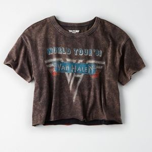 AEO Retro Cropped Band Tee